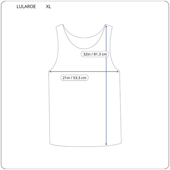 Lularoe Womens Top Extra Large Tank Tunic Black Poly Blend Surfer Surfing D3XE - Picture 2 of 9